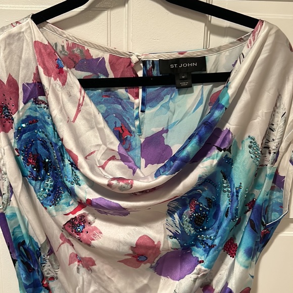 ST JOHN Silk Blouse - Picture 2 of 7